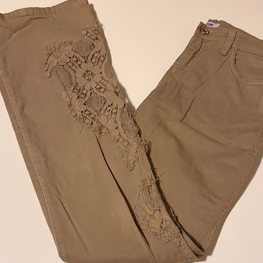 Moschino Beige Casual Pants